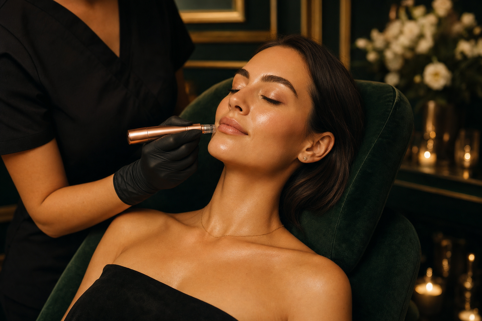 Luxury microneedling treatment at Arcadia Health and MedSpa